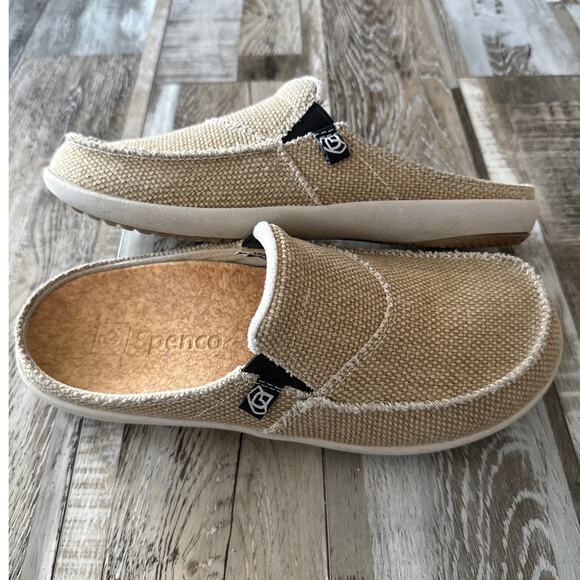 Spenco Siesta Women's Tan Canvas Slide Casual Shoe Size 10 Comfort Mule NEW Boho - Picture 7 of 7